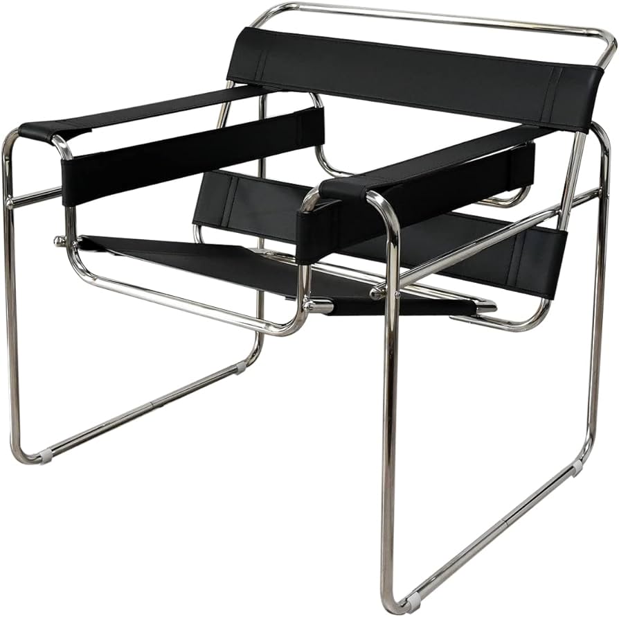 ワシリーチェア イタリア製 ブラックレザー 本革 刻印なし Y1808 ワシリーチェア イタリア製 ブラックレザー 本革 刻印なし Y1808